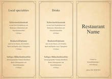 Restaurant Cafe & Bar Menu by chris