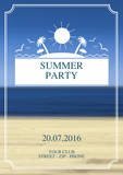Pool/beach party Flyer Template by chris