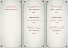 Trifold Menu by chris - page 1